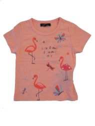 T-Shirt Flamingos Glitzer Mädchen Attention