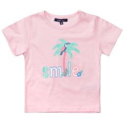 T-Shirt SMILE Palmenmotiv Mädchen Attention