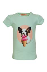 T-Shirt Hund Eiscreme Mädchen Someone