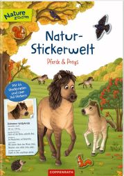 Buch Natur-Stickerwelt Pferde und Ponys Coppenrath
